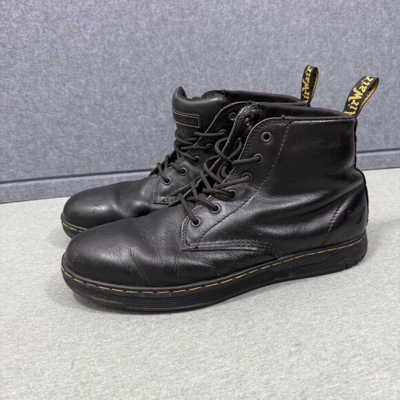 Dr. Martens Men's Amwell Black Slip Resistant Leather Chukka Boot Size M 14 - Picture 1 of 9